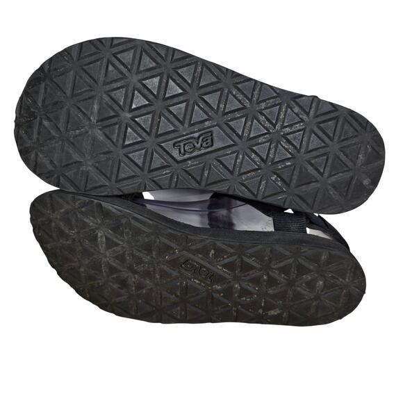 Teva Original Universal Womens Shoes Sandals Size 6 Solid Black Strappy - Picture 6 of 8